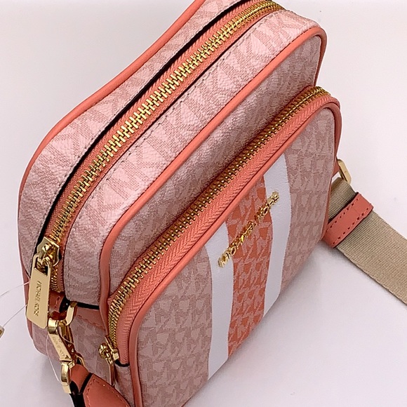 Michael Kors Jet Set Travel Medium NS Logo Stripe Crossbody Bag 
SHERBER… - Picture 8 of 15